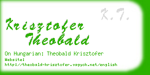 krisztofer theobald business card